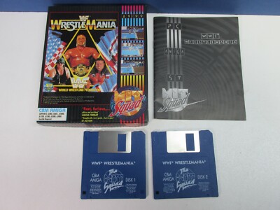 AMIGA 500 Gioco con scatola-WF WRESTLING MANIA 