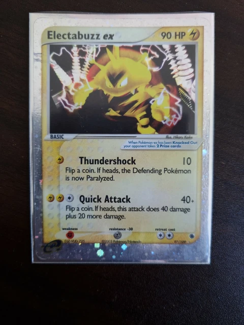 Electabuzz EX, 97/109 (Holo, EX Ruby and Sapphire, Lightly Played/LP)