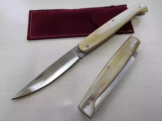 Coltello Tradizionale Pattada corno 21 cm con la molla couteau navaja knife