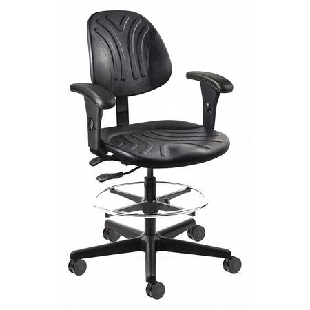 Bevco 7501D-Aa-3750S/5 Drafting Chair, Polyurethane, 21" To 31" Height,