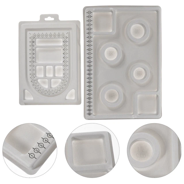 2 piezas tablero de diseño de perlas, tablero de perlas de joyería, bandeja, pulsera Becklace,