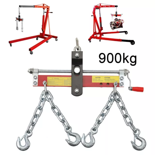 900kg Balancierer Positionierer Werkstattkran Motorkran Hebekran für Motoren Rot