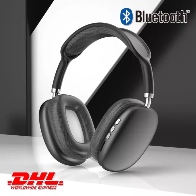 On Ear Kopfhörer Bluetooth 5.0 Stereo Bass Kopfhorer Kabellos Ohrhörer Schwarz