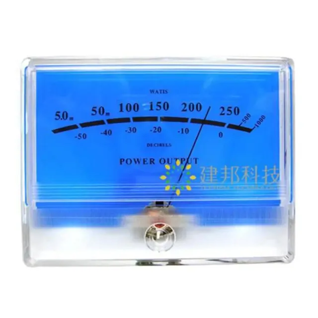 VU DB Meter Power Discharge Flat Meter Preamp Audio Power Meter Head w/Backlight