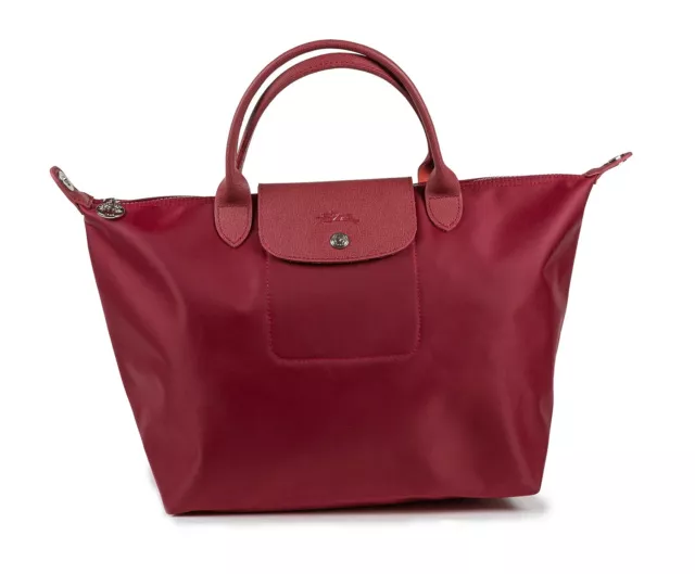 New Longchamp Le Pliage Neo Wine Red 1515 Crossbody / Top Handle Tote Bag