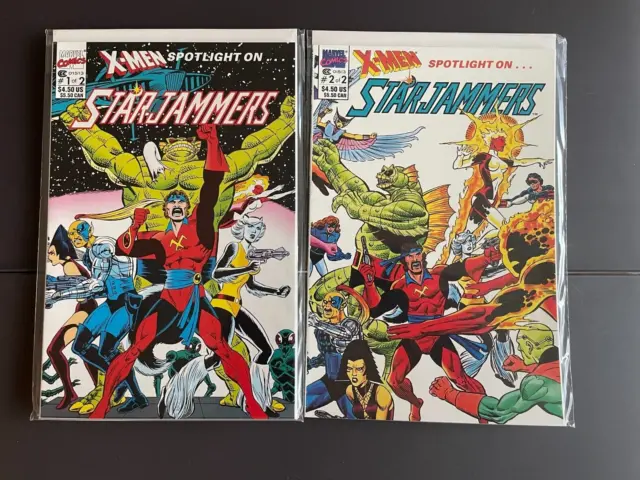 X-Men Spotlight on STARJAMMERS #1  2 - Full TPB Set (Marvel 1990) High Grade