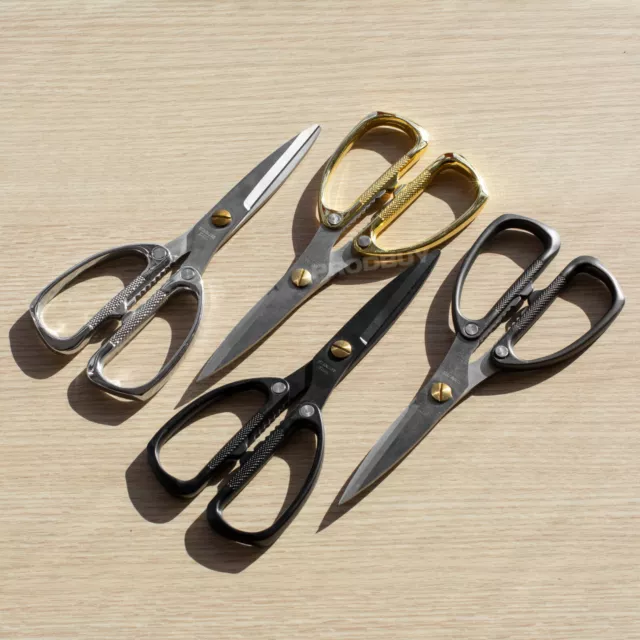 Grunwerg Stainless Steel Metal Handle General Purpose Kitchen Shears Scissors 2