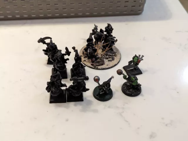 Warhammer Fantasy Old World AOS Orcs & Goblins OOP Metal Squig & Fanatic Job Lot