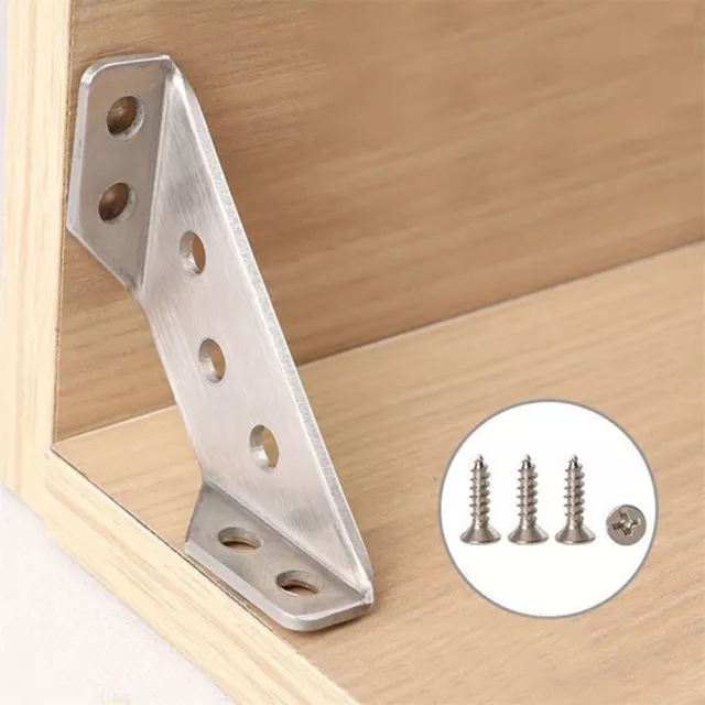 4PCS Corner Brackets Structural Supports Strengthen Right Angle Corner Joints