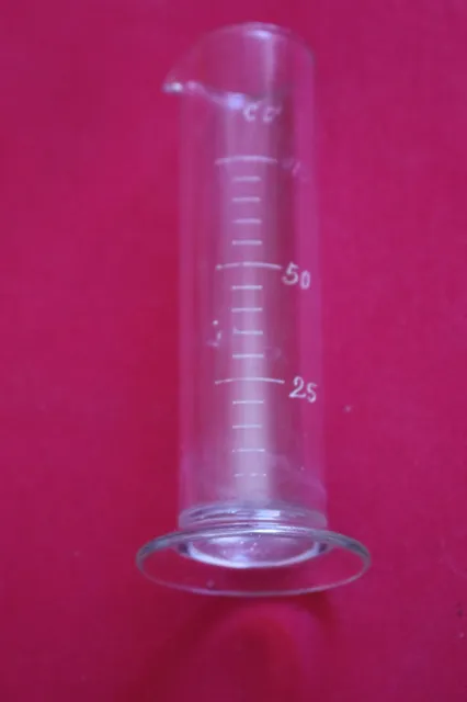 Top-Zustand: Alter Messbecher aus Glas (15 cm hoch) Medizin / Chemie / Apotheke