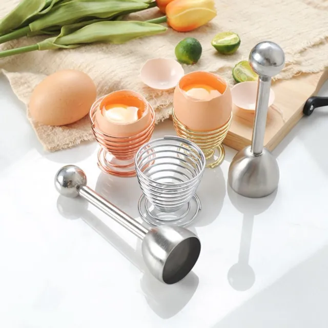 Stand Kitchen Gadgets Egg Opener Egg Shell Opener Boiled Eggs Holder Egg Cup