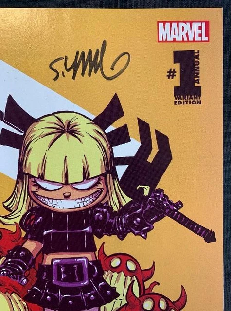 EXTRAORDINARY X-MEN ANNUAL 1 SKOTTIE YOUNG VARIANT SIGNED by SKOTTIE YOUNG MAGIK 3