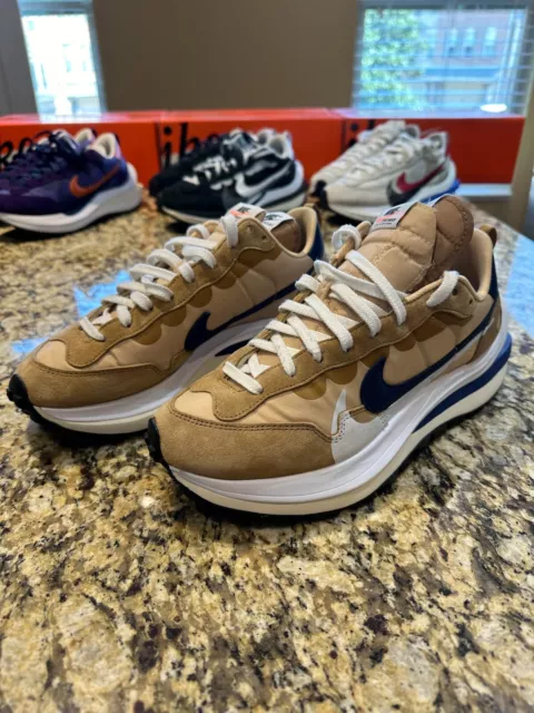 Size 9.5 - Nike VaporWaffle x Sacai Tan Navy