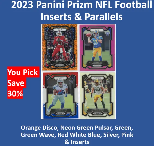 2023 Panini Prizm Football Parallel & Inserts You Pick Complete Set Rookie RC