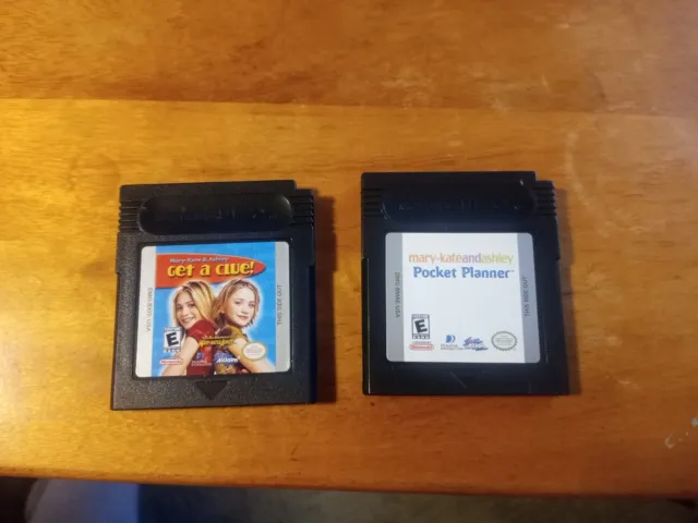Mary-Kate and Ashley Lot (2) Get A Clue! & Pocket Planner (Game Boy Color)