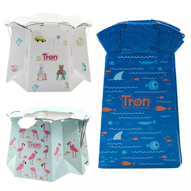 10x Disposable Potty TRON Toddler Baby Travel WC Toilet 3 Designs Foldable BIO