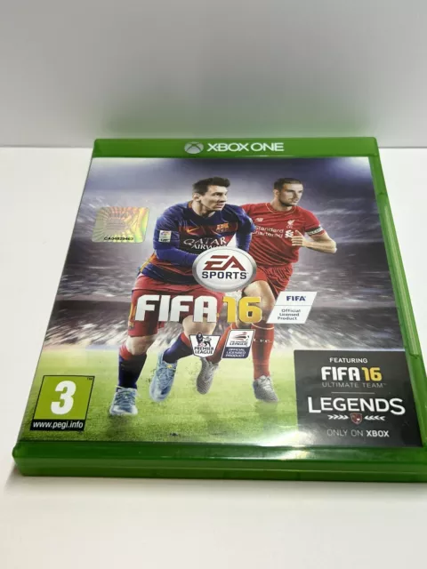 Microsoft Xbox One Fifa 16 Game and Box No DLC Very Good Condition No Reserve