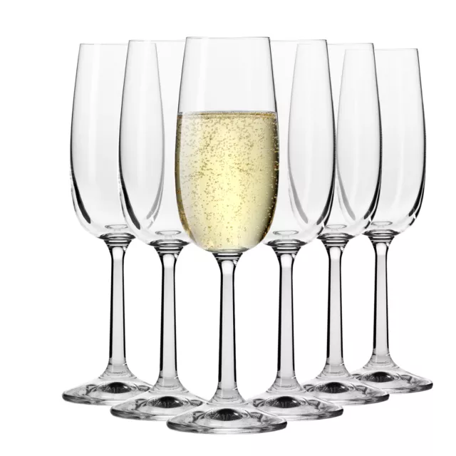 Krosno Bicchieri Calice Flute Champagne Spumante | Set 6 | 170ml | Lavastoviglie