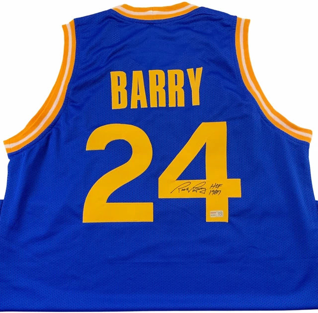 Rick Barry Autographed Custom Jersey w/ HOF 1987 Inscription Tristar COA