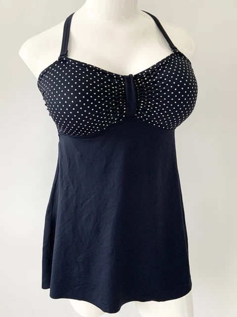 George Navy Polka Dot Swimdress UK 20