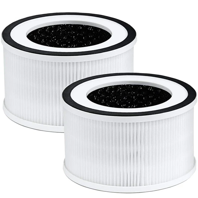 PUREBURG Filtro Compatibile Per Xiaomi Air Purifier 4 Compact – Confezione Da 2, Filtrazione H13 A 3 Stadi Con Carbone Attivo