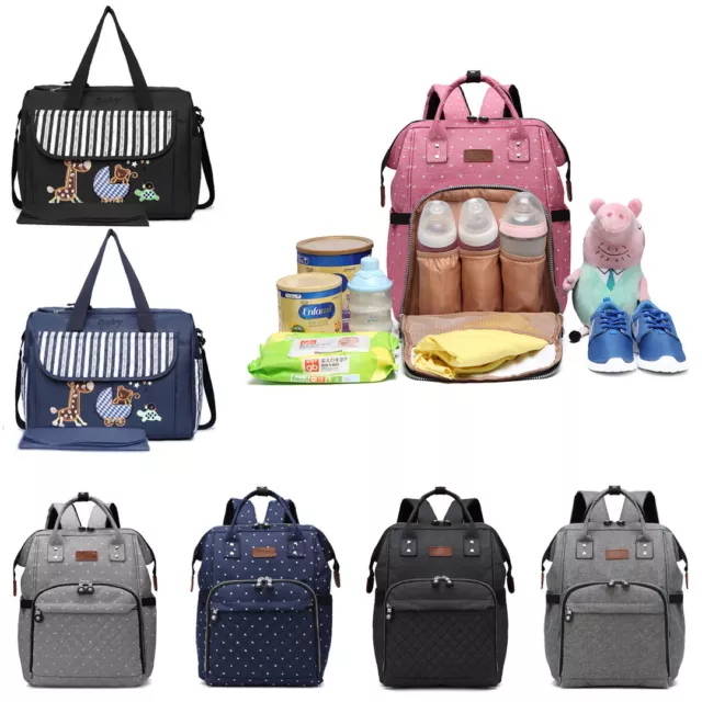 Baby Diaper Nappy Changing bag Backpack Multi-Function Mummy Bag