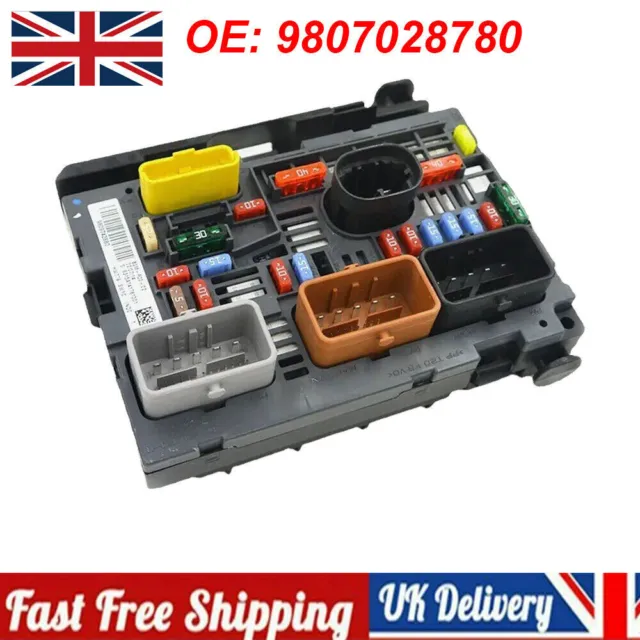 For Citroen & Peugeot Under Bonnet Fuse Box BSM 9807028780