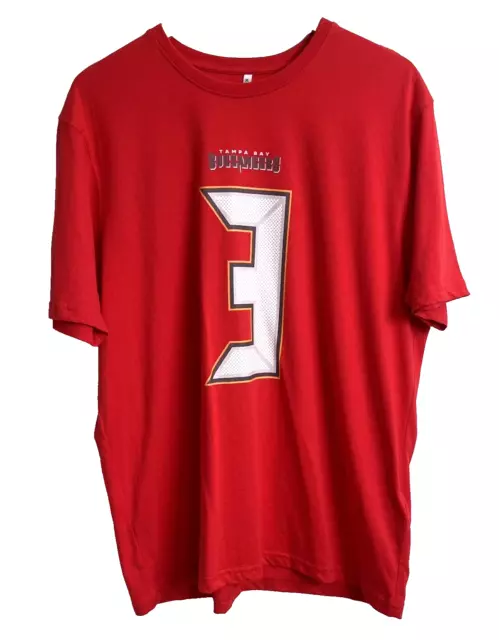 NFL T-Shirt - Tampa Bay Buccaneers - Number 3 Player Name Winston - Red Size XL