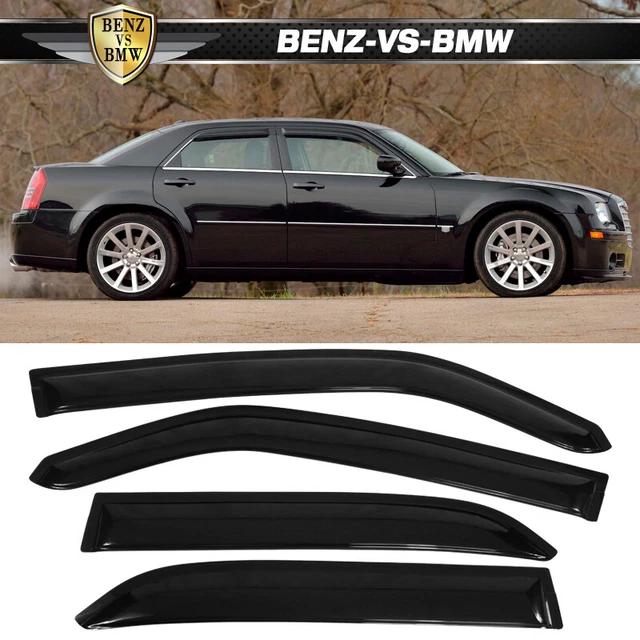 Fits 05-10 Chrysler 300 Dodge Magnum Window Visor Slim Style Rain Sun Guard 4PCS