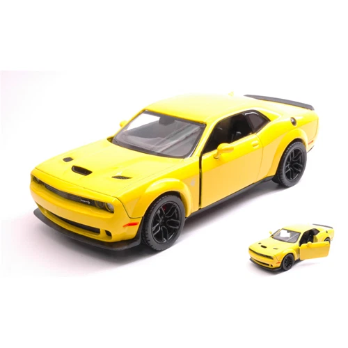 Jada Toys Fast And Furious 1/24 1/24 Dodge Challenger SRT Hellcat Modèle De Voiture, Pièce De Collection Modèle En Métal Avec Lumières Et Sons, Voiture à Tirer En Retour Jouet Pour Adultes