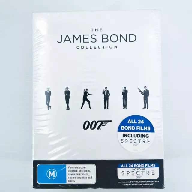 NEW James Bond | Complete Collection : Inc Spectre (Box Set DVD, 2016) 24 Movies