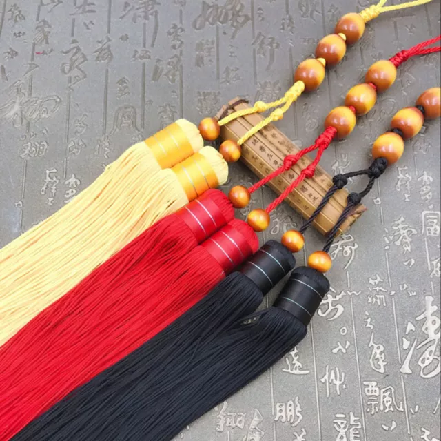 Silk Martial Arts Sword Tassel Pendant With Beads For Samurai Sword Katana Sabre