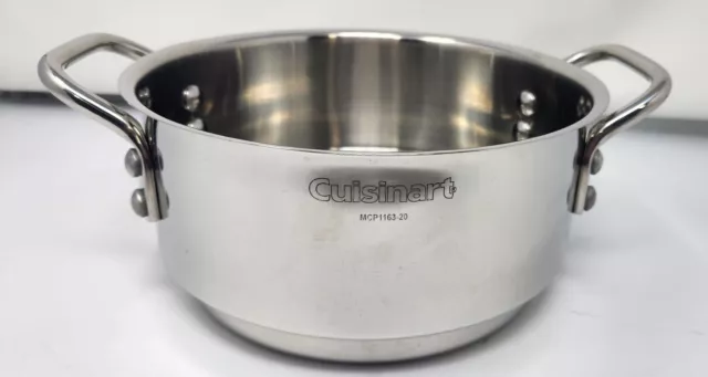Vaporizador de acero inoxidable Cuisinart Multiclad Pro MCP1163-20 SIN tapa