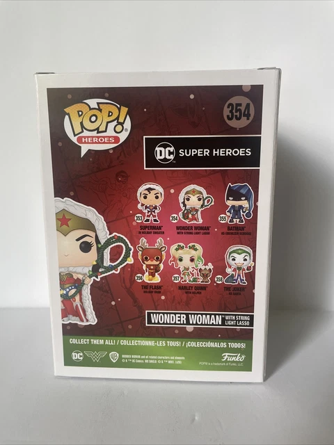 Wonder Woman with Christmas Lights Lasso Holiday #354 Funko Pop DC Heroes 3