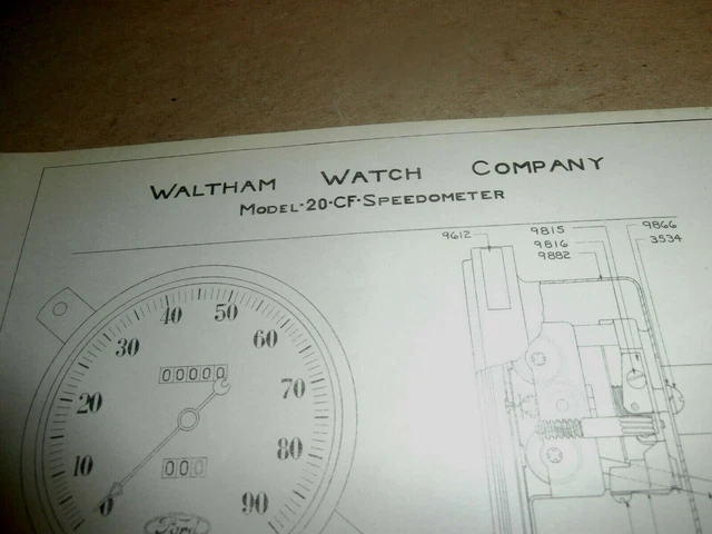 Model A Speedometer Instructions.pdf FORD MODEL A Speedometer Speedo Speedometer £341.51 - PicClick UK