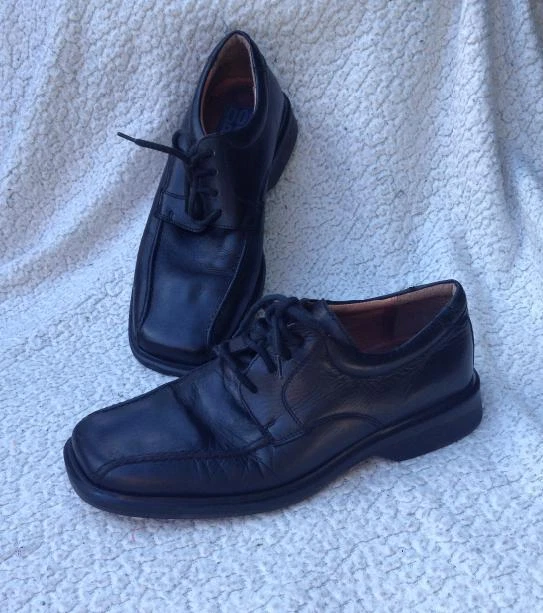 Chaussures Derbies Salamander En Cuir Noir - Taille 41 (7.5 UK) - Neuf Sans Emballage