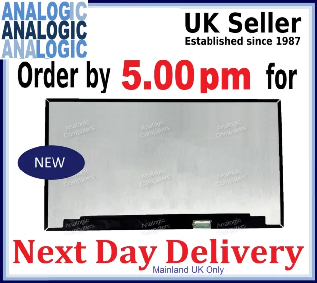 New For Dell WCDHX 0WCDHX 14" LED LCD FHD Matte Laptop Display Screen 30 Pin UK