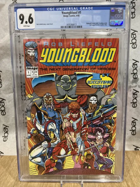 Youngblood 1 CGC 9.6  1st Image comic WP Rob Liefeld Uncirculated Case Flipbook