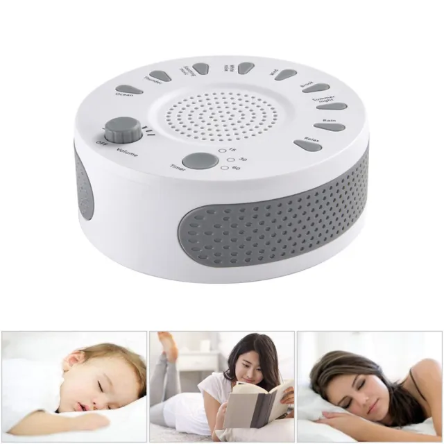 White Noise Baby Sleep Machine Soothers Rechargeable Sleep Helper with Nature Mu