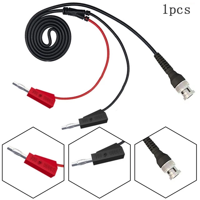 BNC 4 mm cavo di misurazione linea di misurazione 1 pezzo 500 V 5 A BNC impilabile su doppio