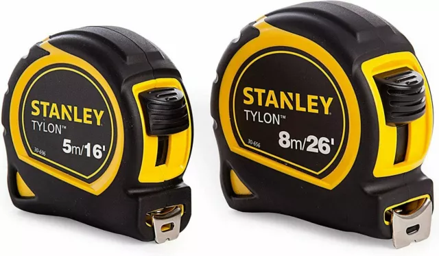 TWIN PACK Stanley STHT9-989858 5M (16ft) & 8M (26ft) Tylon Blade Tape Measures