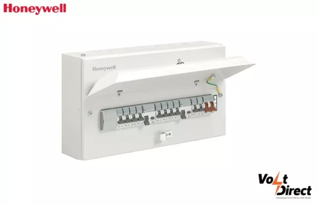 2 X MK Honeywell 16 Way Populated Metal Consumer Unit