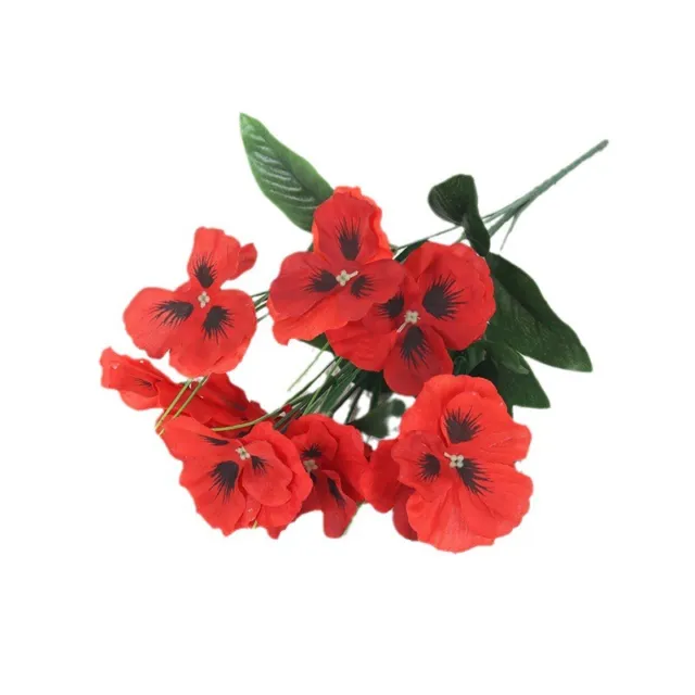 Artificial Poppy Bouquet with 10 Flowers - Red Poppies - Remembrance Day