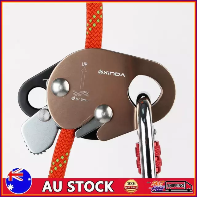 Outdoor Mountain Rock Climbing Abseiling Device Aluminum Alloy 22KN Rappelling