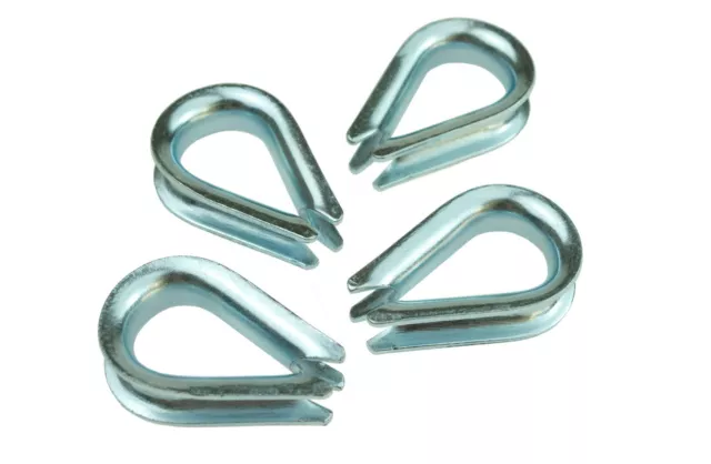 6 Cosses Câble de Traction Cosses de Câble Pour Corde Ø 12 MM Zingué MCPL6325