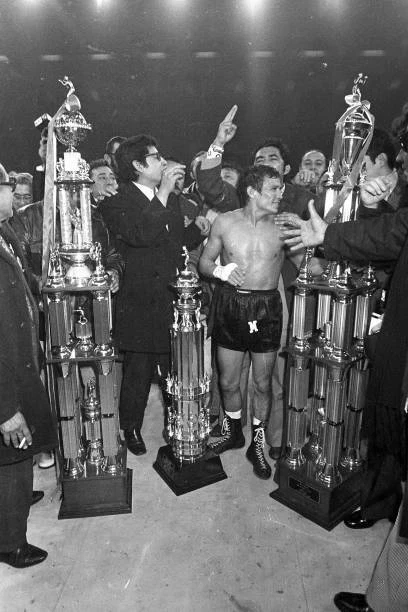 SHOJI OGUMA V Miguel Canto WBC Flyweight Title 1975 OLD BOXING PHOTO