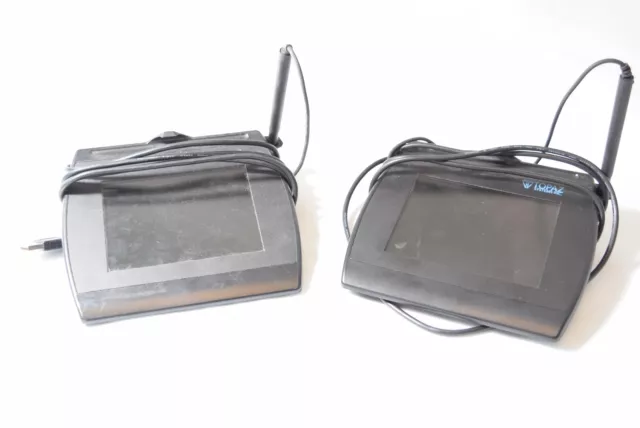 2 Topaz T-LBK57GC-BHSB-R LCD Signature Capture Pad 5.7 inches USB USED and Teste