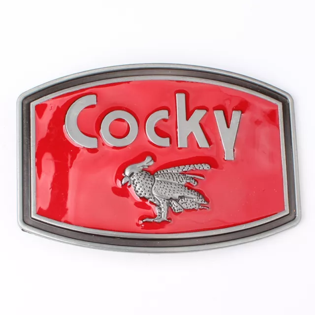 Cocky Belt Buckle Western Cowboy Native American Motorcyclist (CKY-01)