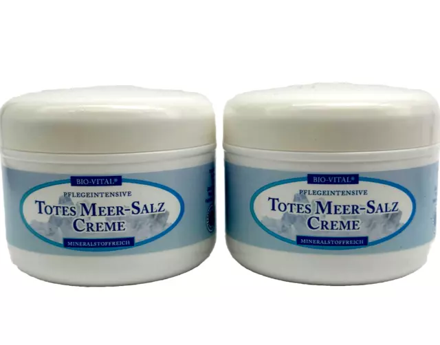 19,20Eur/L) 2x BIO-Vital Totes Meer Salz Creme, 2x250ml