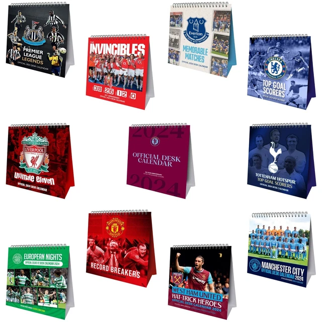 2024 CALENDAR FOOTBALL Desk Easel Month to View Football Team Calendar